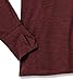 Amazon Essentials Women's Brushed Tech Stretch Long-Sleeve Crewneck Shirt - Discontinued Colors, Burgundy Space Dye, Small