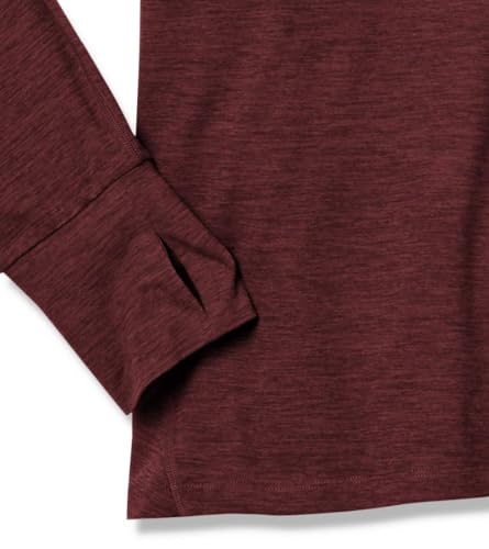 Image of Amazon Essentials Womens Brushed Tech Stretch Long-Sleeve Crewneck Shirt (Available in Plus Size)