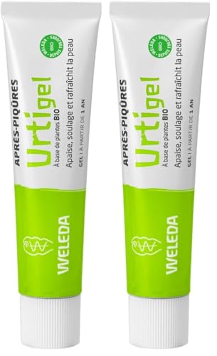 WELEDA- Urtigel Après-piqûres - Effet froid immédiat - Texture gel non grasse - NATRUE*- Bio**- Vegan*** -25 G (Lot de 2)