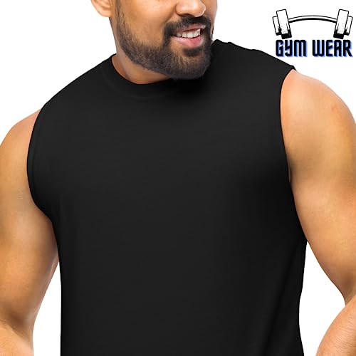 Image of Prime Plus Sleeveless Tshirt for Men, Dry Fit Polyester Fabric, Extra Stretchable, Quick Dry Round Neck Tank Top Men, Gym Vest, Basketball Jersey, Sando for Men Gym