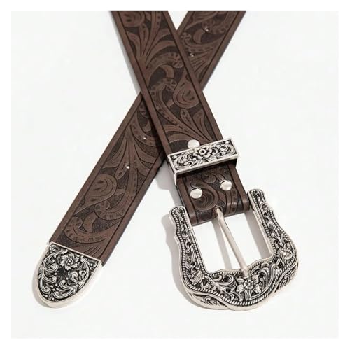 Ceinture marron sculptée : l'accessoire denim robuste et ajustable pour homme. - 6
