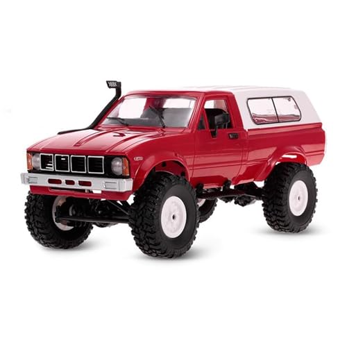 ARRIS RC Rock Crawler WPL C24 4WD 1/16 Pickup Trucks 4x4 Off-Road RC Semi Trucks All Terrain Car, 2.4GHz RTR RC Truck with LED Lights for Adults