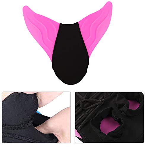 Foto von DEBAIJIA Mädchen Flipper Tauchen Meerjungfrauenflosse Jungen Schwimmflossen Meerjungfrau Flossen Training Monofin Kinder Schwimmen（A-(49*46CM)-B157-Rosa