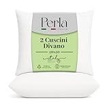 Perla Italia – Imbottitura Cuscini 40x40 Set 2 Pezzi – Interni Morbidi e Voluminosi 100% P...