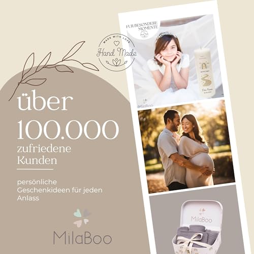 Milaboo® Bambus Glücksstifte – 10er Set | Kugelschreiber mit Botschaft „Glücksstift“ | Geschenkstifte, Ideenbegleiter & Mitgebsel – fertig verpackt zum Verschenken (10er Set Bambus)