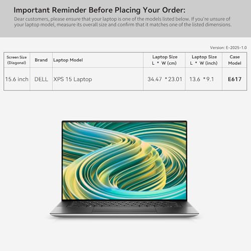 Image of Smatree 15.6 inch Laptop Sleeve for DELL Latitude E5440 | for 15.6 inch DELL XPS 15,for Precision 5570 Workstation, Case with Accessory Pocket (E617)