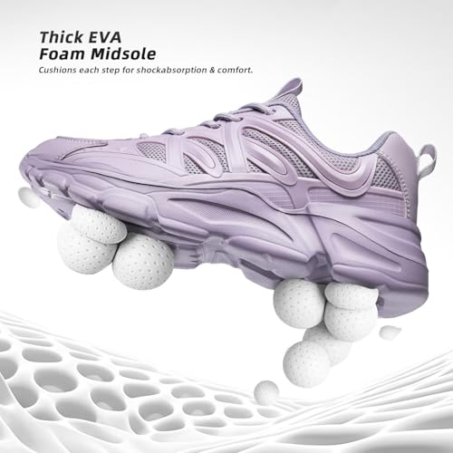 Image of Womens Ladies Walking Shoes Fashion Running Sneakers Casual Comfor Lightweight Breathable Soft Sole Gym Tennis Work