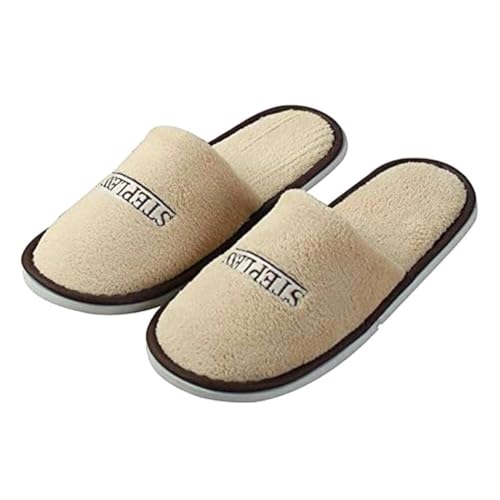 1 Pairs Slippers for Guest, Spa Slides Washable Reusable House Shoes Hotel Indoor Slippers for Home,Travel2