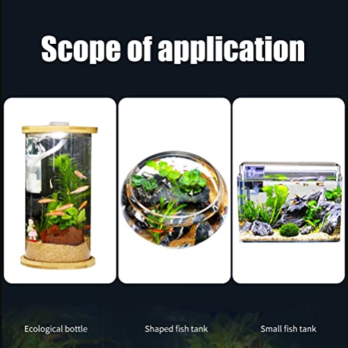 Brteyes Acessórios de filtro pneumático para aquário, mini purificador interno 3 em 1 para filtro de