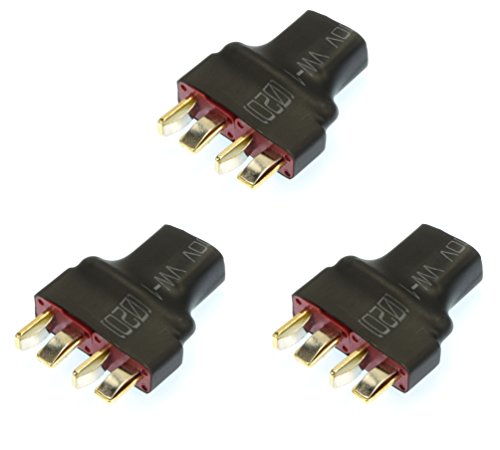 Apex RC Products No Wire Ultra T Plug Series Adapter Connector Plug - 3 Pack #1275