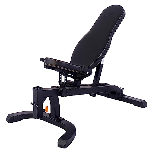 Powertec Fitness Workbench F.I.D. Bench - Adjustable Weight Bench, 600 lb Capacity - Exercise Equipment for Home Workouts - Universal Strength Training System