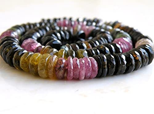 Perles Tourmaline 8mm facettées pour créer des bijoux uniques éclatants de reflets