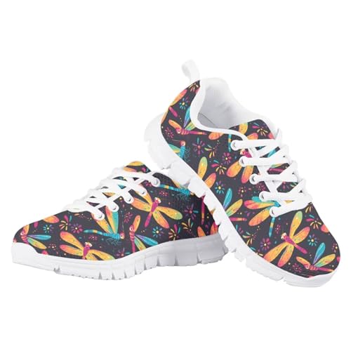 Yzaoxia Tennis Shoes for Kids Lace Up Sneakers for Girls Athletic Running Shoes Barefoot Lace Up Sneakers Footwear Size 11- Size 53
