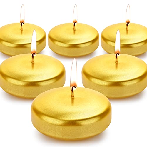 Bougies flottantes blanches de 7,6 cm lot de 12 sans fumée pour décoration
