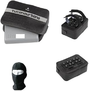 COMPATIBLE WITH MOTO GUZZI V 10 CENTAURO 1000 GT TUCANO URBANO 491 UNIVERSAL WATERPROOF HOLDER WITH TEAR TAPES ON TUBULAR HANDLEBARS AND OIL PAN + NON-SLIP SUCTION CUPS