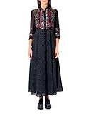  Desigual 20WWVW44 Langes Kleid Damen Schwarz M