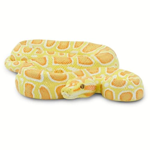 Safari Ltd. Albino Burmese Python Figurine - Lifelike 5.5" Snake Figure - Educational Toy for Boys, Girls, and Kids Ages 3+ - Thumbnail 6