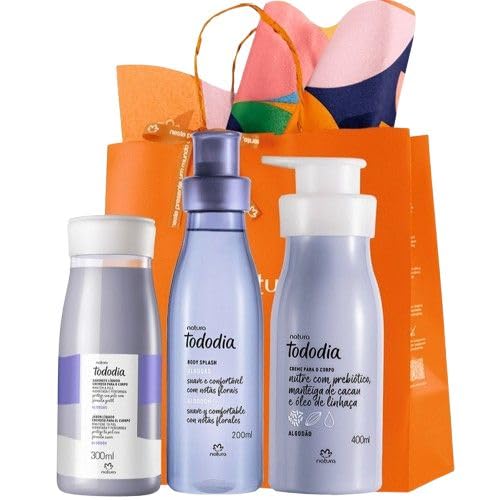 Kit Presente Natura Tododia Fragrância Algodão Acompanha Sacola Presenteal.