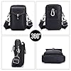 BAIGIO Handytasche Leder Vintage Gürteltasche Herren Hüfttasche Klein Schultertasche Umhängetasche Retro-Stil (Schwarz-ST2) #5