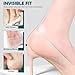Blister Bandages, Blister Pads Gel Blister Cushions, Waterproof Hydrocolloid Seal, Heel Protectors for Blisters Seal Adhesive Blister Pads Blister Gel Guard for Foot, Toe, Heel (40pcs)