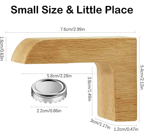 Veoryfly Wood Magnetic Soap Holder For Shower Wall, Magnet Soap Holder Self Draining, Shower Storage For Soaps & Beard Shampoo Bars - Wooden Soap Dish Dispenser Bath Kitchen & Shower #TOP2