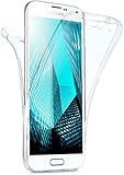 360 GRAD KOMPLETTSCHUTZ: Die transparente Silikonhülle bietet beidseitig stoßfesten Handyschutz. Display und Rückseite des Samsung Galaxy S5 / S5 Neo sind rundum sicher vor Stößen und Kratzern