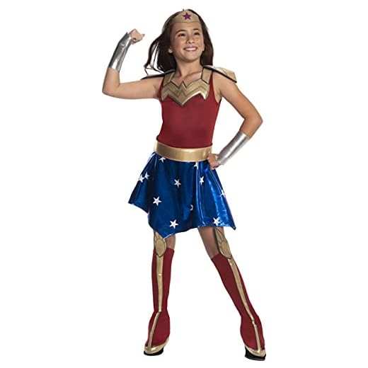 Rubie's Child's DC Super Hero Girl's Deluxe Wonder Woman Costume Dress, Medium