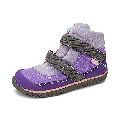 See Kai Run, Atlas II Waterproof Insulated Boots for Kids, Purple/Gray, 5