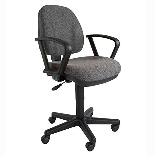Mahmayi Debra 1380ADK Grey Task Chair - Ergonomic Office Chair with Adjustable Height and Comfortable Design for Home or Work - Stylish Gray Desk Chair for Maximum Productivity and Support