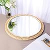 Espejo de pared colgante redondo boho de 21 pulgadas, espejo circular decorativo de ratán para pared, para granja, sala, dormitorio, baño 6