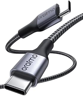 USB C to USB C Cable 10 ft 100W, Long C Type Fast Charging Cable, Oraimo Nylon Braided USBC to USBC Charge Cord Compatible with MacBook Pro/Air, iPad Pro/Air, Galaxy S21/S20, Pixel, Switch, and More