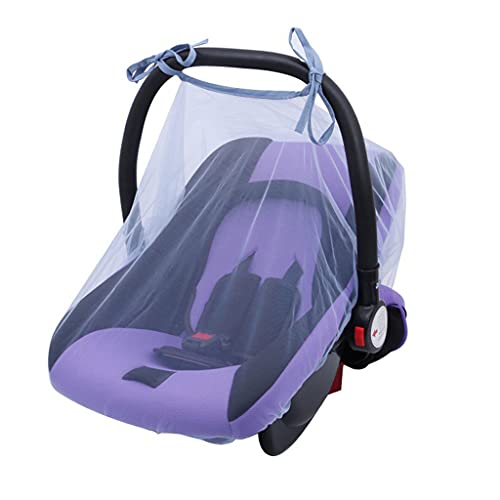Stroller Mosquito Bug Net for Baby Infant Insect Netting Cover Large Size for Infant Carriers Cradles Cribs Bassinets Playpens Baby Stroller Bed Full Mesh Cover 4 Colors