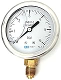 manometer 0-1 5 bar Anzeigebereich 0-6 bar Manometer, NG63 Ø63mm, 0-6bar G1/4\
