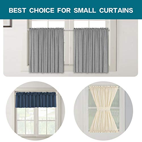 Oval Tension Rods Adjustable Width Curtains Rods 2 Pack Spring Window Round 22 To 36 Inches Spring Curtain Rod Tension Curtain Rod, Nickel #TOP3