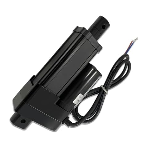 Aflle Racing 2" Inch (50mm) Stroke 12V Silent Electric Linear Actuator 330lbs (1500N) Load Capacity 10mm/s IP55 Waterproof Black Aluminum Cover