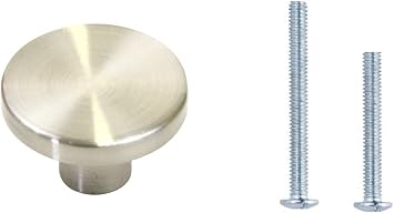 Kingsman 1-1/8 Inch Diameter Contemporary Style Brushed Nickel Finish Cabinet Knob 25