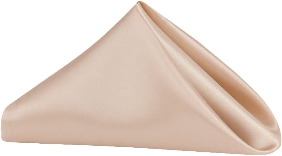 50 Pk, Satin Napkin 20"x20" Square Edge: Hemmed Material: 100% Polyester - Aqua Blue