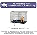 MidWest Homes for Pets iCrate Hundebox, klappbar, 1 Tür, Trennwand, auslaufsichere Bodenwanne, sichere Verriegelungen, Drahtgitterbox für extra kleine Rassen, tragbar, robust, leichter Aufbau, 59 cm