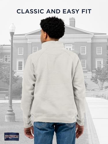Image of JanSport Unisex Adult NCAA Officially Licensed Rival Long Sleeve Stand-Up Collar Quarter Zip Sweatshirt