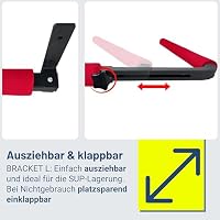Pallit BRACKET-L schwenkbar Wandhalterung für Dachboxen, Kanus & Surfboards – Platzsparende Aufbewahrung für Garage & Keller – Max. Tragkraft 40kg – Universale Halterung für Sperrige Gegenstände – Ansicht 4