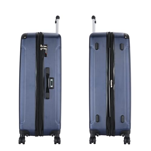 DUKAP INTELY Hardside Luggage with Ergonomic GEL Handle | Spacious Traveling Suitcases, Hardside Travel Luggage with TSA Lock and Digital Weight Scale | 32 Inch Extra Large Suitcase | Blue