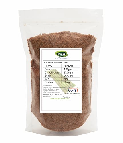 Image of Thanjai Natural 1kg Sugarcane Jaggery Powder | Naatu Sakkarai | Prepared Country Sugar
