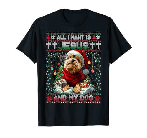Yorkshire Terrier Christmas Tree Decorations Dog Lover Xmas T-Shirt
