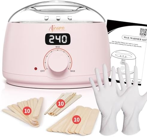 Ajoura Digital Wax Warmer, 10 Minutes Quick-Heat Hair Removal Kit