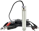 PYLITE DC12V 50W 6000Lumens COB Dimmable LED Underwater Boat Ice Fishing Light Innovative Compact Submersible Night Fishing Lure Bait Fish Finder Lamp with 5M Cable (Green)