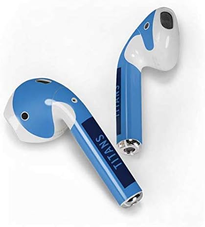 Skinit Decal Audio Skin Compatible with Apple AirPods with Wireless Charging Case - Officially Licensed NFL Tennessee Titans Blue Performance Series Design