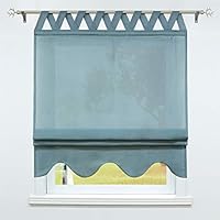 SCHOAL Raffrollo Leinen - Landhausstyle Für Küche & Wohnzimmer