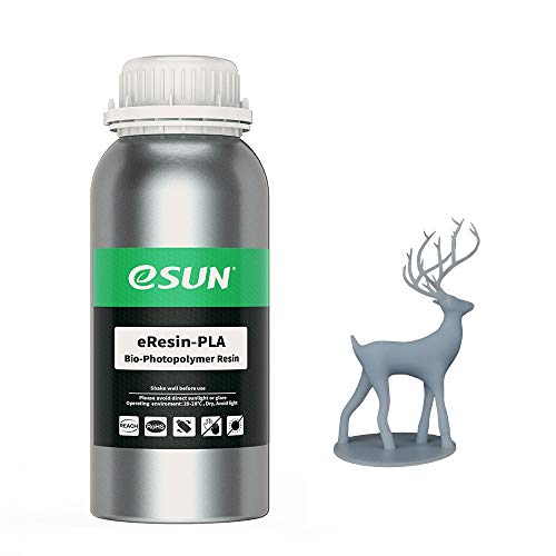 eSUN 3D Printer bio Resin for LCD 3D Printers, 500g eResin-PLA Gray
