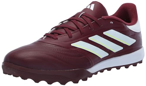 Adidas Unisex-Adult Copa Pure 2.0 League TurfSneaker, Shadow Red/White/Team Solar Yellow, 11 Women/10 Men
