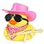 Pink Hat with Gun